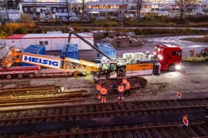 Transport eines Krans