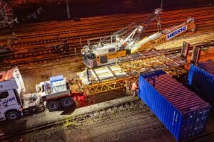 Transport eines Krans