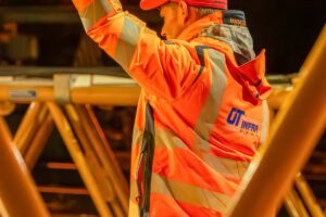 Transport eines Krans