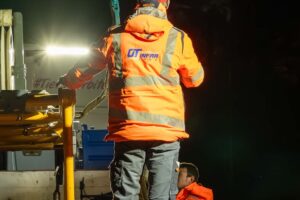 Transport eines Krans